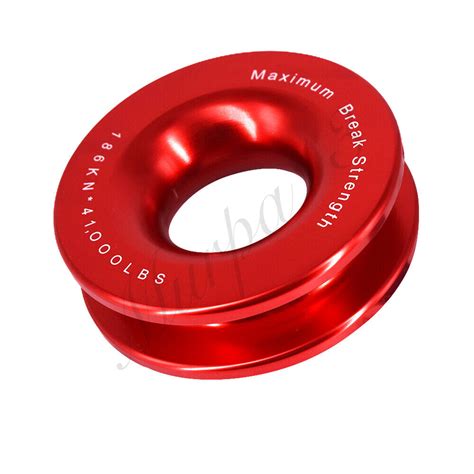 Recovery Ring Snatch Block Pulley Lbs Soft Shackle Tow Winch Rope