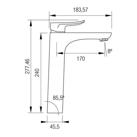 Grifo Sayro Cromo Cold Star Para Lavabo Alto Aquassent Decosola