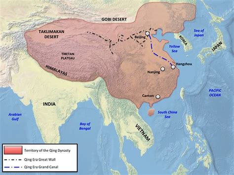 China Qing Dynasty Map Map Of The Qing Dynasty Flickr