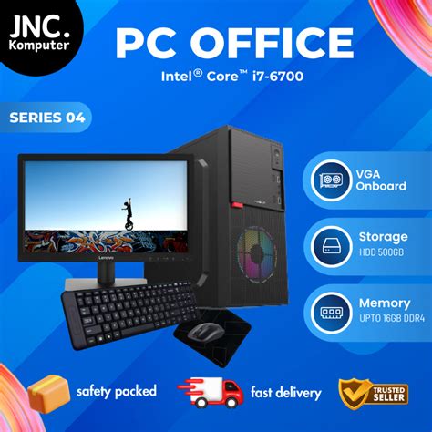 Jual Pc Office Rakitan Fullset Intel Core I Ram Up To Gb Ssd