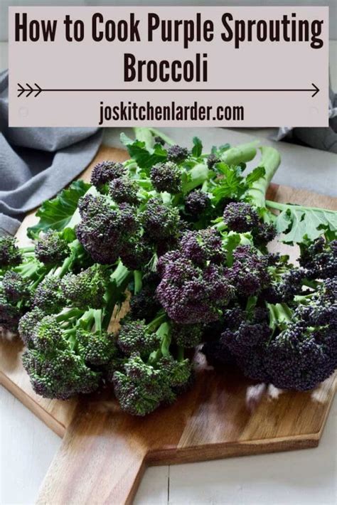 How To Cook Purple Sprouting Broccoli Jo S Kitchen Larder