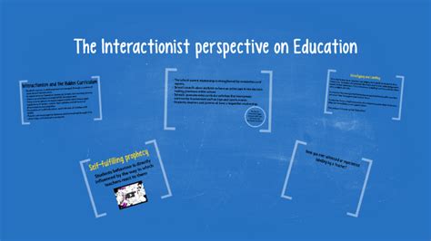 The Interactionist perspective on Education by Amanda Lane on Prezi