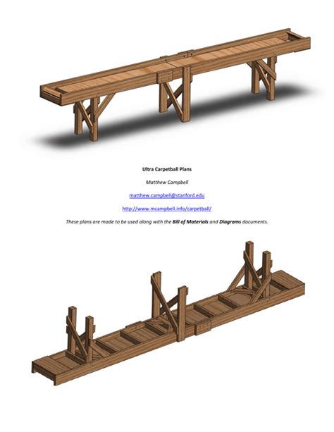 Carpetball Table Dimensions | Elcho Table