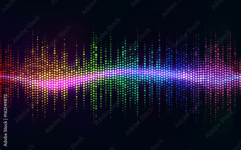 Abstract Sound Wave Background.Digital energy sound music equalizer ...