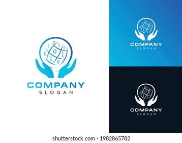 Digital World Logo Designworld Hand Logo Stock Vector (Royalty Free ...