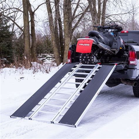 Black Ice 94 X 54 Snowmobile Loading Ramp With Extra Wide Glides