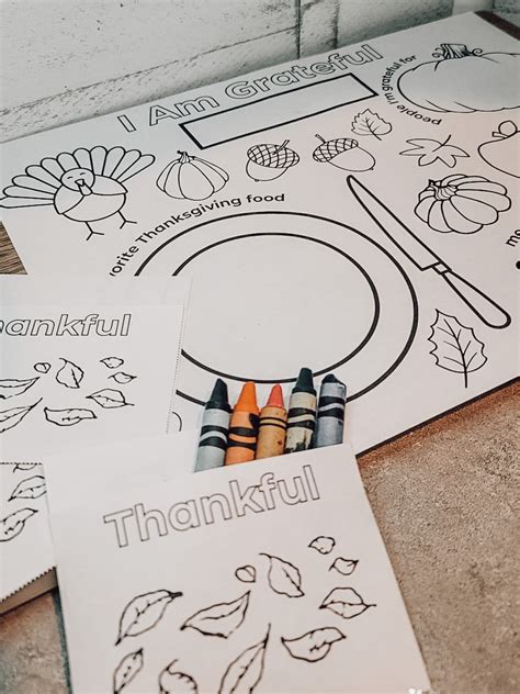 FREE Printable Coloring Thanksgiving Placemats | Healing Home