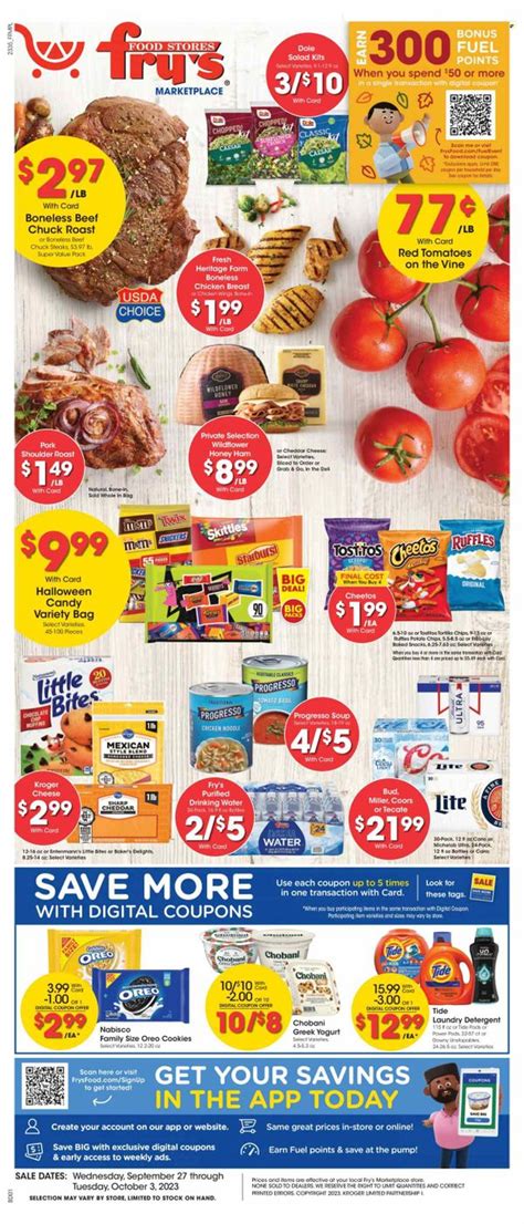 Frys Az Weekly Ad Flyer Specials September To October