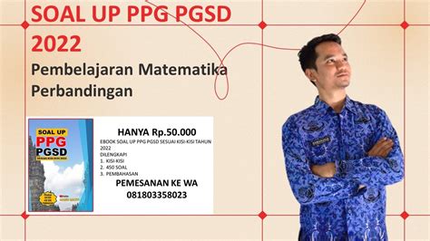 Soal UP PPG PGSD 2022 Dan Kunci Jawaban Matematika Perbandingan YouTube