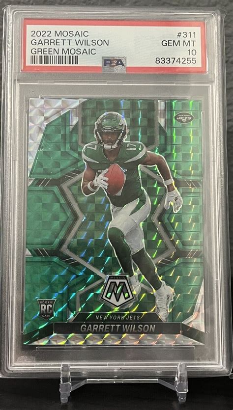 Garrett Wilson 2022 Mosaic 311 Green Price Guide Sports Card Investor