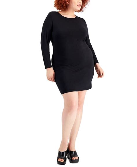 Bar Iii Trendy Plus Size Bodycon Dress Created For Macys Macys