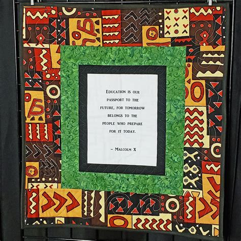 Malcolm X Handmade African Wall Hanging Wakanda Wall Art Black History Quilt Etsy