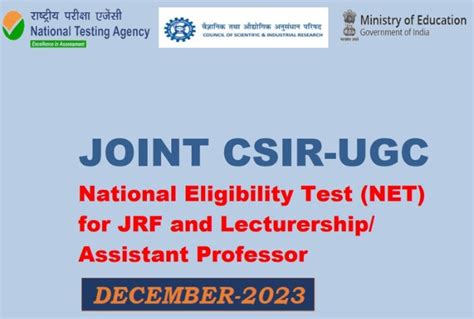 Csir Ugc Net Exam From Dec Admit Card Soon At Csirnet Nta Ac In