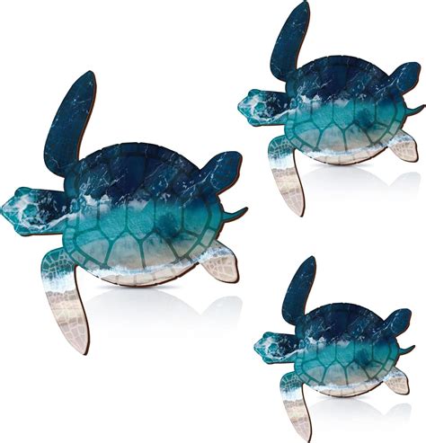 Buy 3 Sizes Sea Turtle Wall Decor Wood Ocean Turtle Canvas Wall Decor