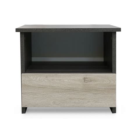 Florence Bedside Mdf With 1 Drawer Zebra Patten And Grey