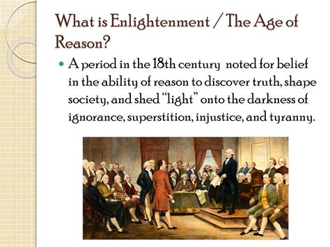 Ppt The Age Of Reason The Enlightenment The Revolutionary Period