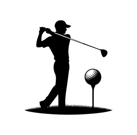 Premium Vector Golf Player Silhouette Vector