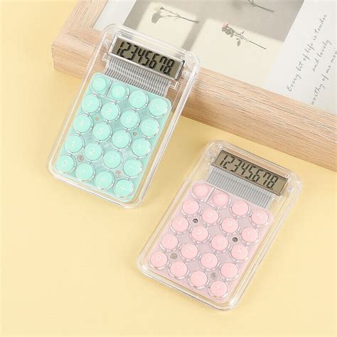 Mini Calculatrice Chiffres Grand Cran Lcd Big Button Round