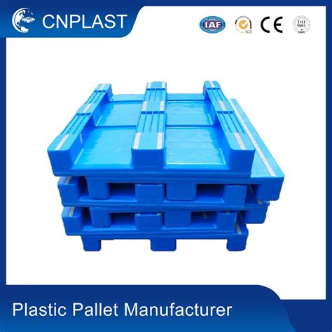 HDPE Three Runners Flat Surface Rack Plastic Pallet For Automatic