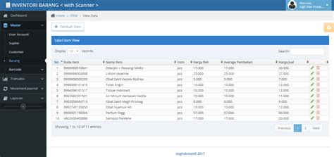 Aplikasi Sistem Inventory Barang Menggunakan Barcode Scanner Berbasis