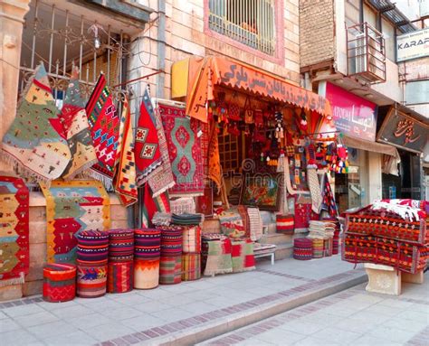 Traditional Iranian Carpets Shop In Vakil Bazaar Shiraz Iran