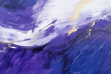 Premium AI Image | A painting of a purple and blue abstract painting by ...