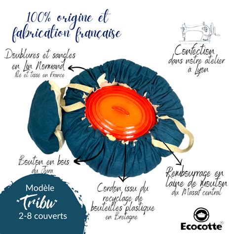 Marmite norvégienne éthique et éco responsable 2 à 8 couverts Bleu