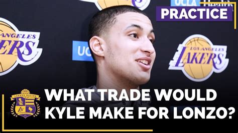 Kyle Kuzma Jokes About Trading Lonzo Ball Youtube