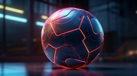 Premium Photo | Futuristic soccer ball background Football ball 3d ...