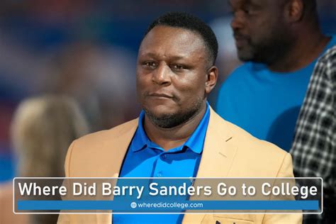 Where Did Barry Sanders Go to College?: A Football Icon