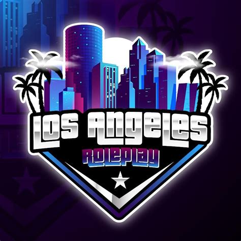 Los Angeles Angels Logo with Cityscape and Palm Trees