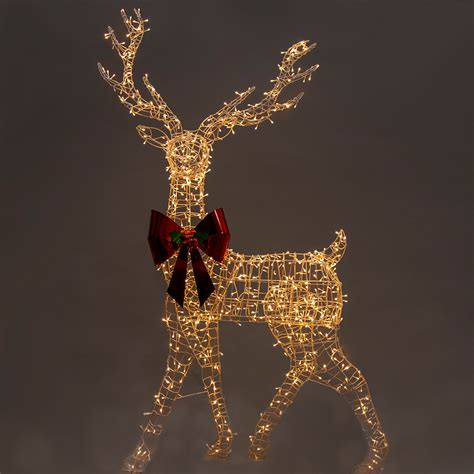 Full Light Reindeer with 800 Twinkle Lights- 210cm, Outdoor | Swish ...