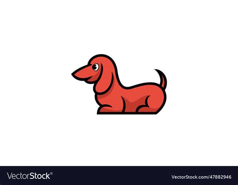 Dog template logo design Royalty Free Vector Image