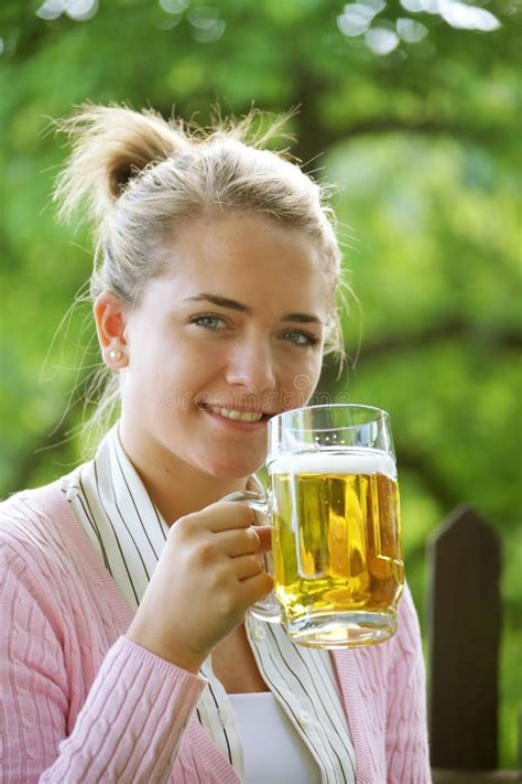 Girl With Beer Stock Photo Image Of Booze Lush Leisure 5274782