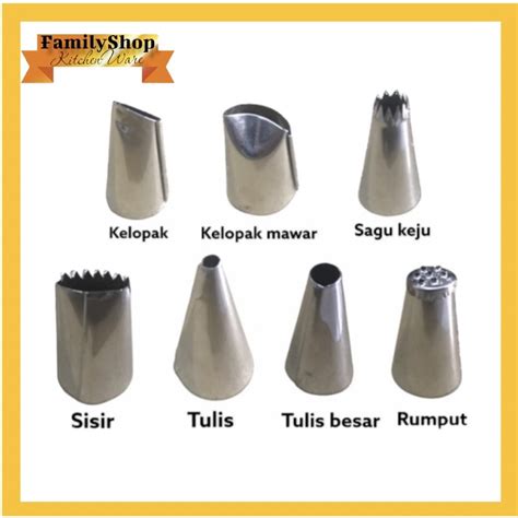 Jual Cetakan Kue Semprit Spuit Dekorasi Nozzle Motif Shopee Indonesia