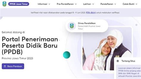 PPDB Jatim Pengumuman Penerimaan Peserta Didik Tahap 1 Jenjang SMA SMK