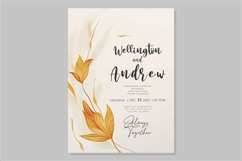 Microsoft Word Printable Wedding Invitation Template - Crella