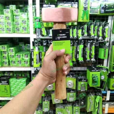 Promo TEKIRO PALU TEMBAGA 1 KG GAGANG KAYU COOPER HAMMER 1 KG TEKIRO