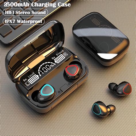 Mocho M Tws Wireless Headphones Earphones Mah Charging Box