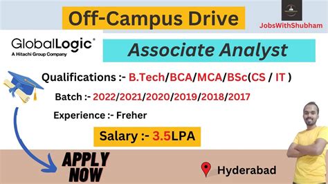 Global Logic Is Hiring Associate Analyst Hyderabad 3 5LPA