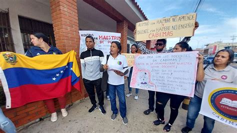 Educadores Protestan En Cabimas Por Mejoras Estructurales Y Salariales