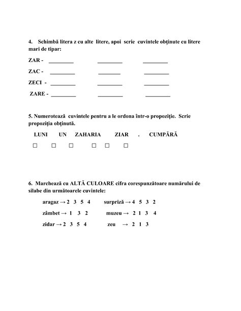 Academiaabc Fi De Lucru Clasa Preg Titoare Sunetul I Literele Z Z