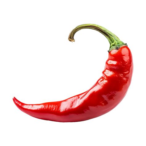 Ai Generated Fresh Ripe Red Chilli Isolated On Transparent Background