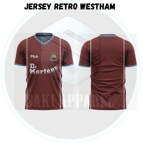 Jual Jersey Retro Westham Full Printing Unisex Shopee Indonesia