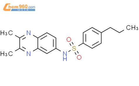 851774 13 5 Benzenesulfonamide N 2 3 Dimethyl 6 Quinoxalinyl 4