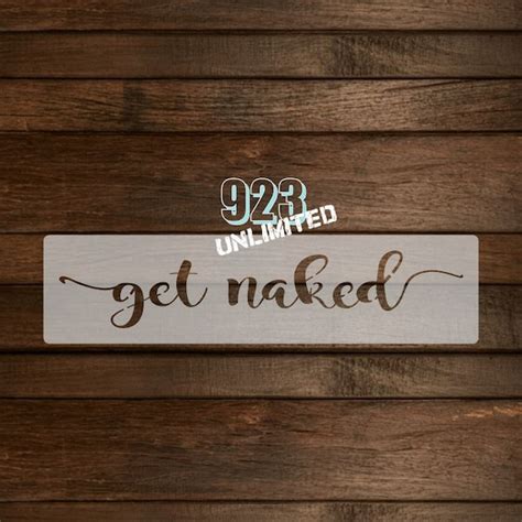 Naked Reusable Stencils Etsy