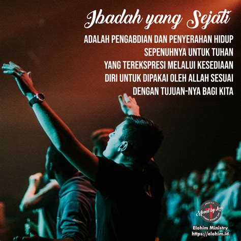 IBADAH SEJATI Elohim Ministry