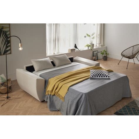 Sofa Cama Italiano 3 Plazas En Tela Antimanchas En 2 Colores Beige Y Gris