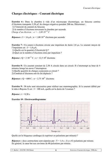 SOLUTION Exercices Corrig Electricit Lycee Studypool