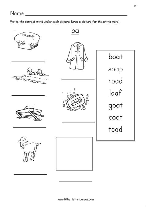 Oa Phonics Worksheets Sound It Out Phonics